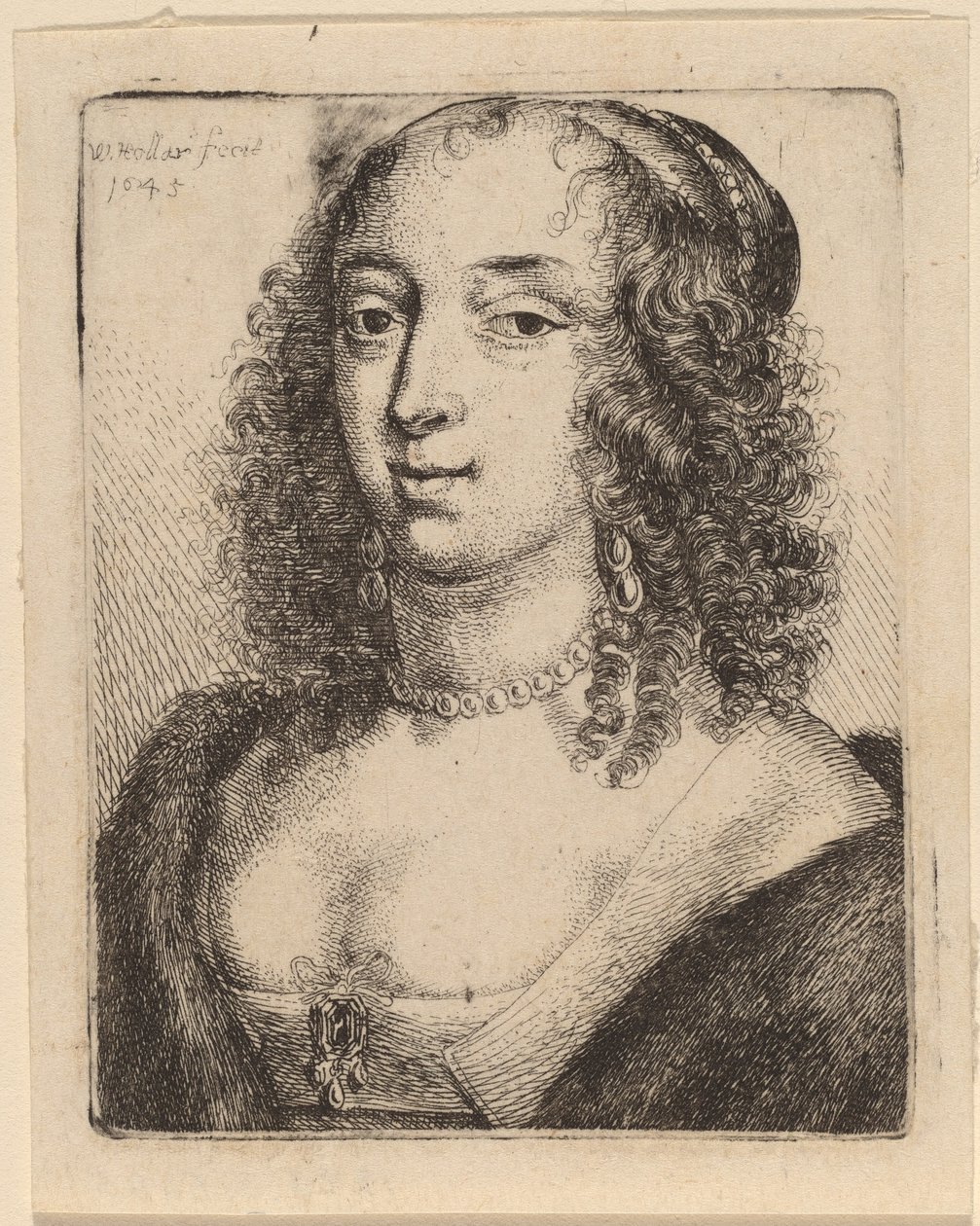 Księżna Lennox autorstwa Wenceslaus Hollar after Sir Anthony van Dyck