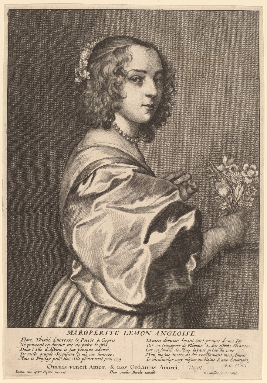 Małgorzata Cytryna autorstwa Wenceslaus Hollar after Sir Anthony van Dyck