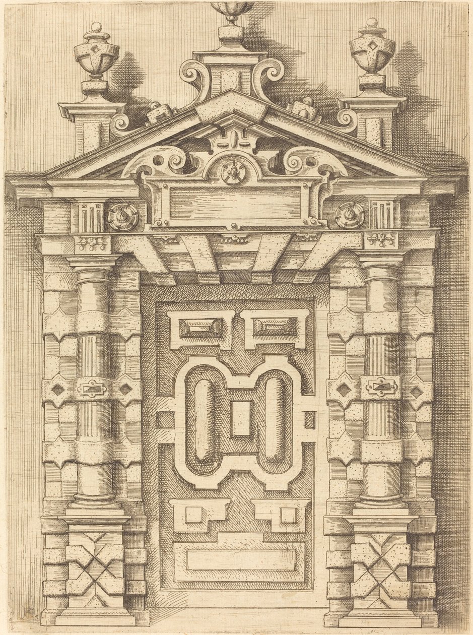 Frontonowe drzwi autorstwa Wendel Dietterlin