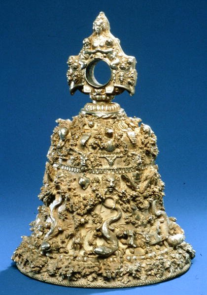 Dzwonek ręczny, ok.1555 (złoto i srebro) autorstwa Wenzel I Jamnitzer
