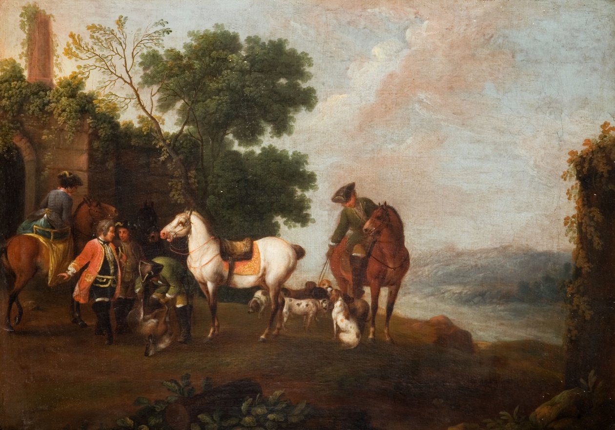 Polowanie na jelenie, 1760. autorstwa Wenzel Ignaz Prasch