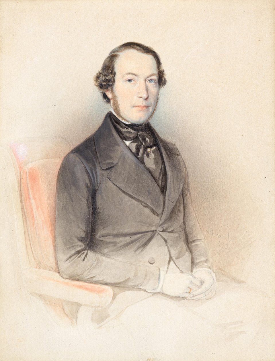 Portret dżentelmena autorstwa Wenzel Schránil