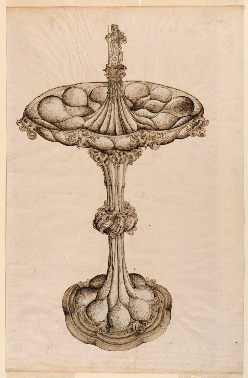 Rysunek, srebrny element centralny, 1498 autorstwa Wenzel von Olmütz