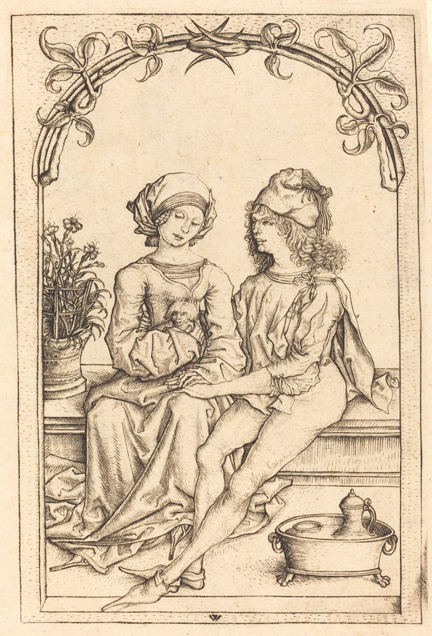 Kochankowie autorstwa Wenzel von Olmutz after Master of the Housebook