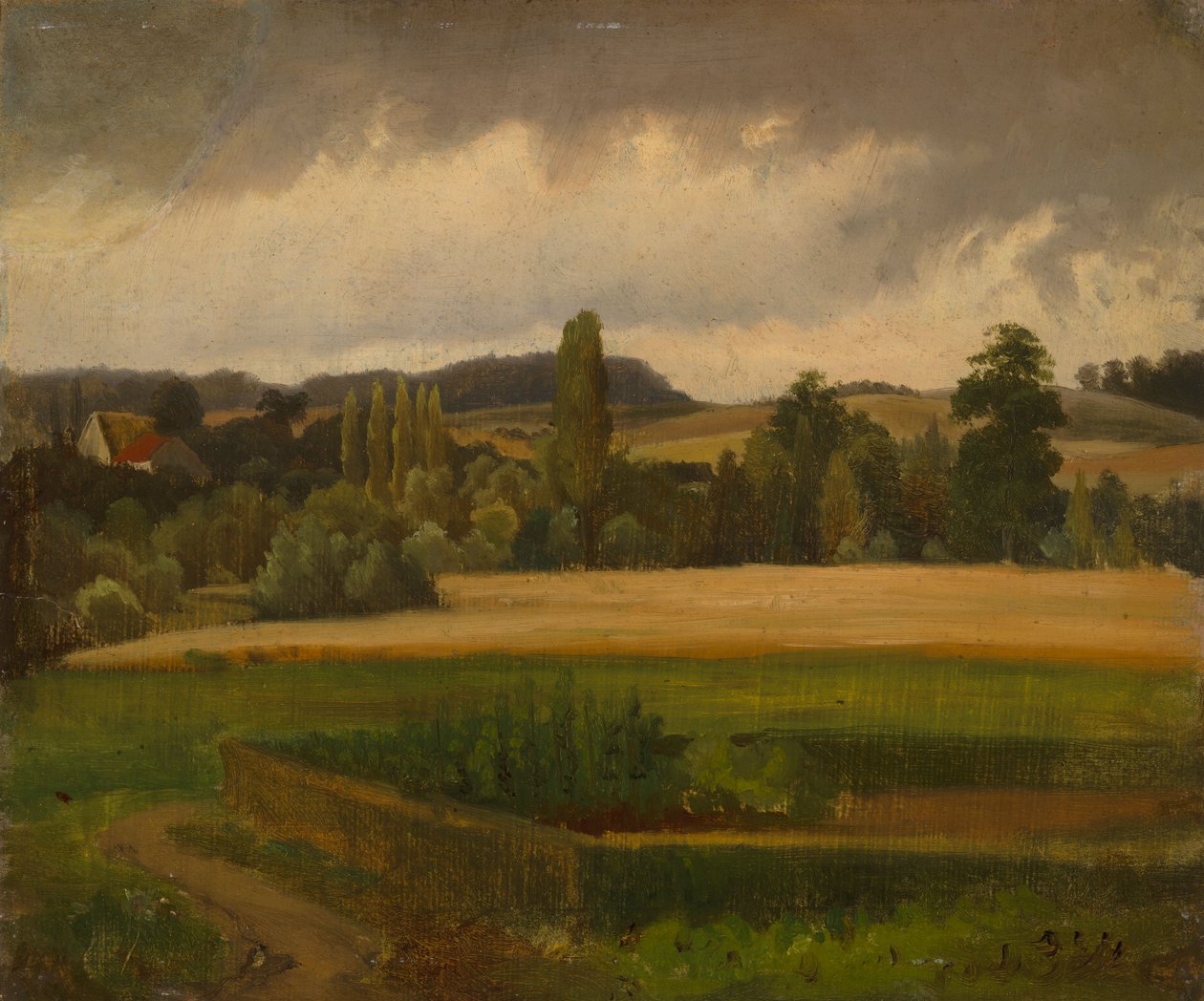 Pejzaż z Gräfenbergu - Studium autorstwa Werner Holmberg