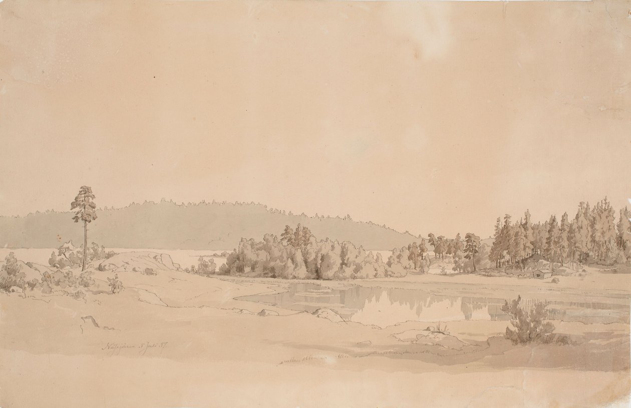Zatoka Näsijärvi autorstwa Werner Holmberg