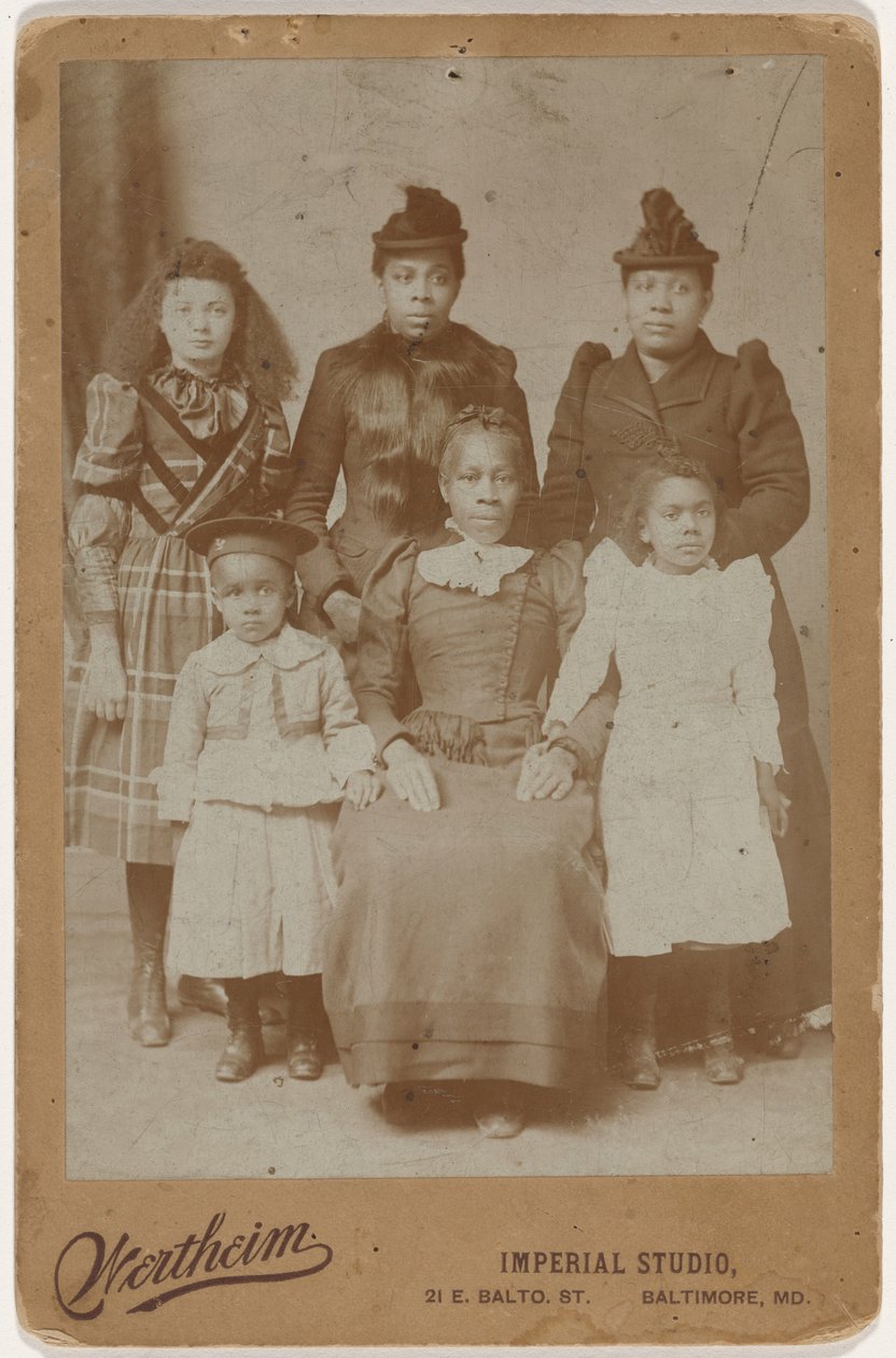 Portret rodziny, ok. 1895 (zdjęcie) autorstwa Wertheim Imperial Studio