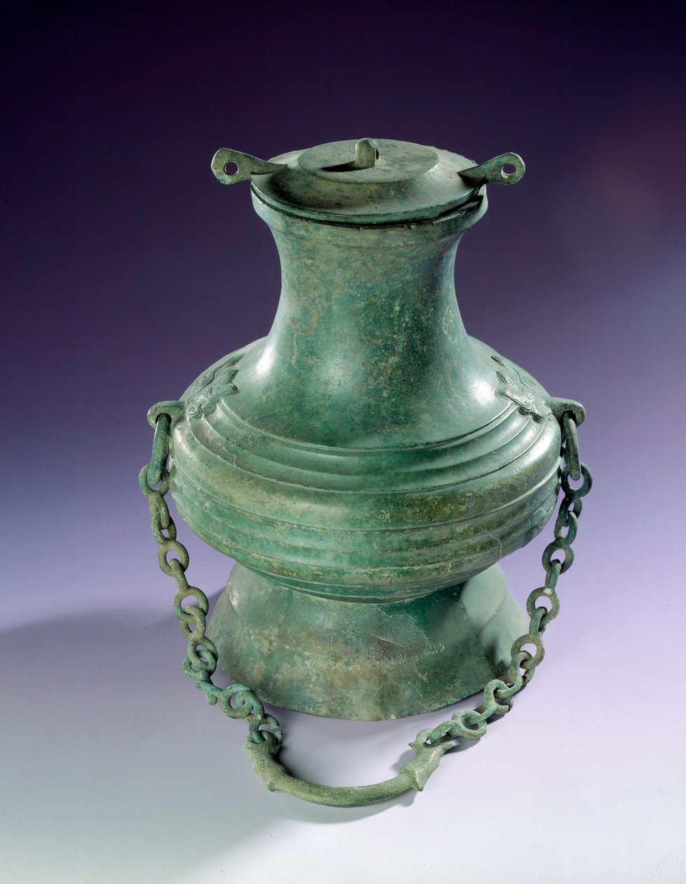 Sztuka chińska: Wazon z brązu z okresu Than-Hoa (Than Hoa), wcześniejszy okres Han. Paryż, Muzeum Cernuschi autorstwa Western Han Dynasty Chinese School