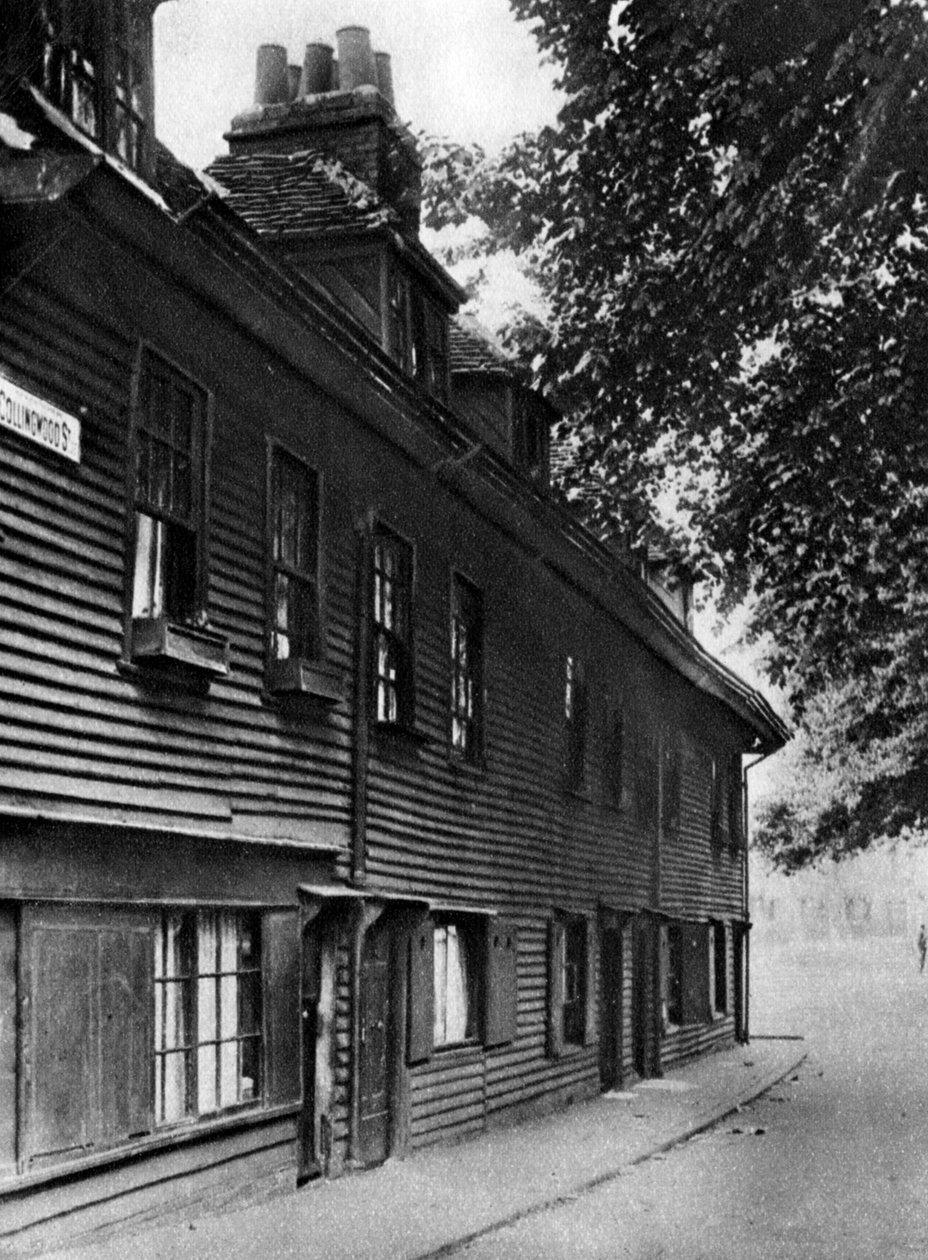 Stary drewniany dom przy Collingwood Street, Londyn, 1926-1927. autorstwa Whiffin