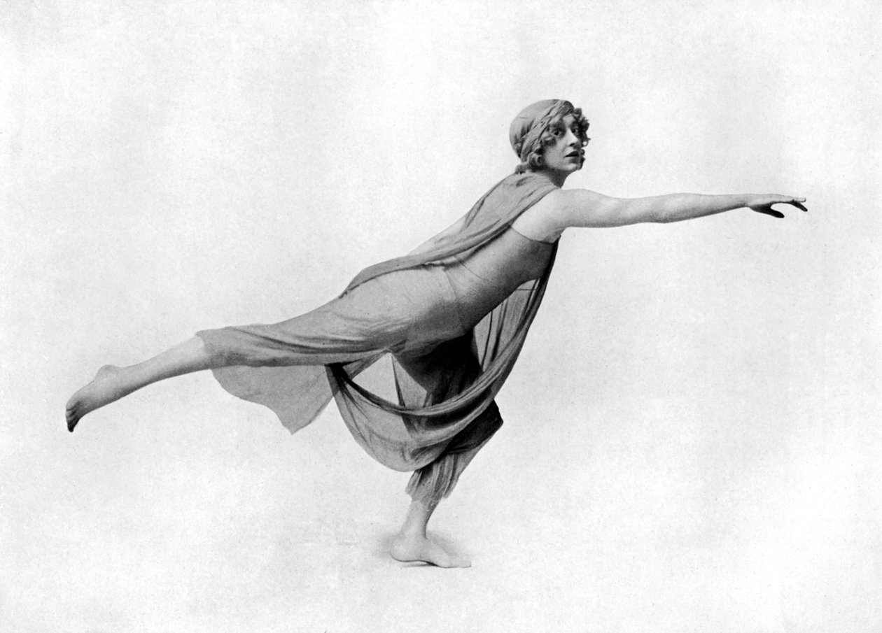 „Taniec boso po stylu greckim”, c1913 autorstwa White Studios