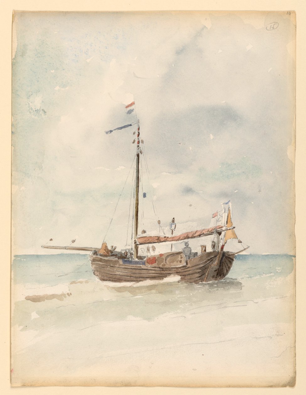 Holenderska barka, 20 sierpnia 1887 r. autorstwa Whitney Warren Jr.
