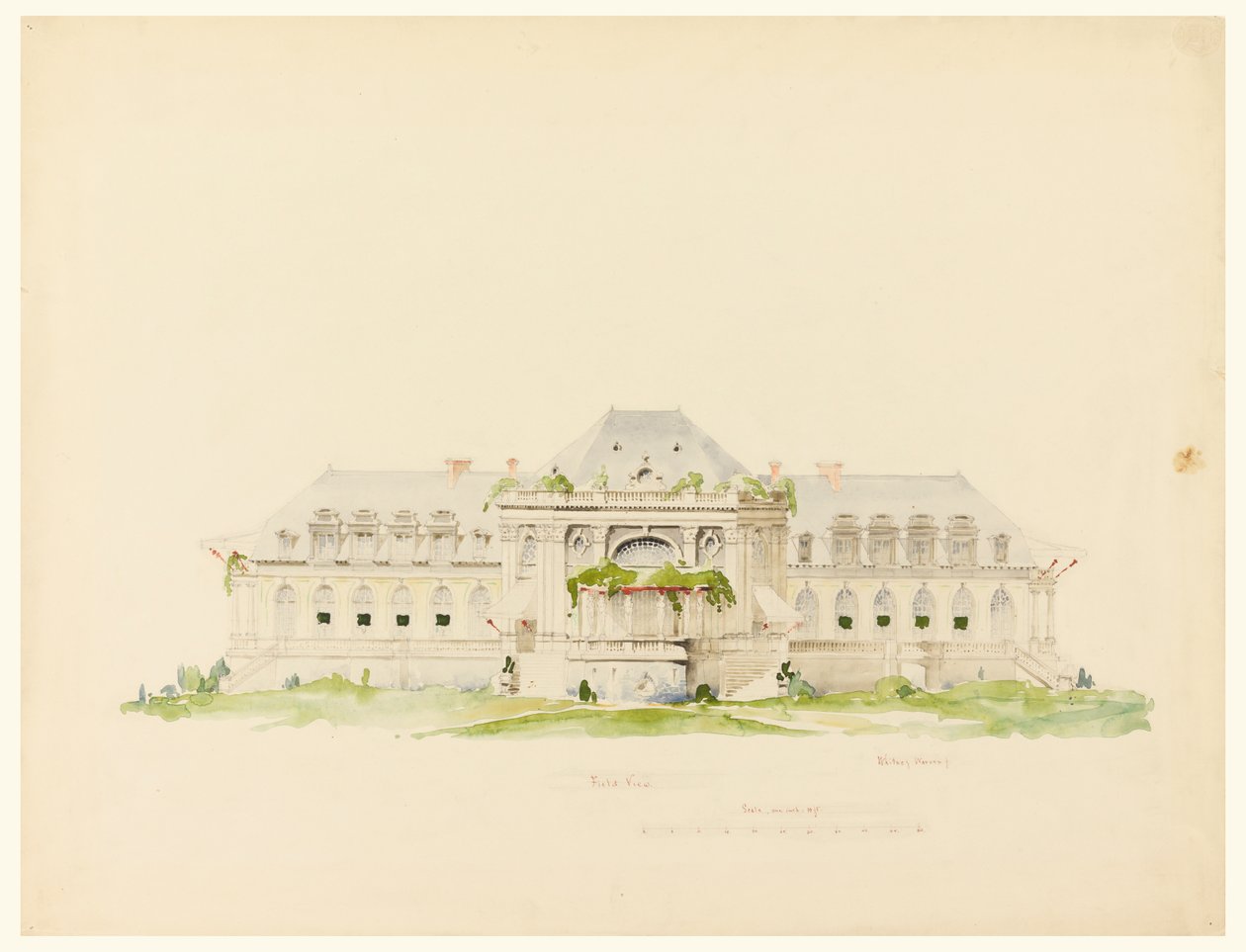 Klub i klub golfowy, Newport, Rhode Island autorstwa Whitney Warren Jr.