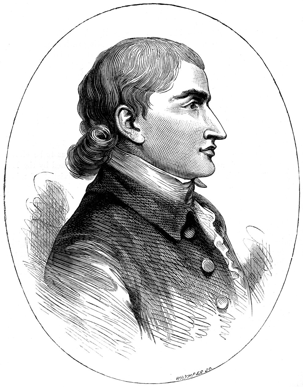 John Jay, amerykański mąż stanu, z druku opublikowanego w 1783 r., ok. 1880 r. autorstwa Whymper