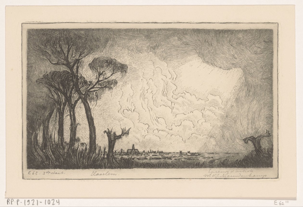 Widok Haarlemu (tytuł oryginalny) autorstwa Wijnand Otto Jan Nieuwenkamp (signed by artist)