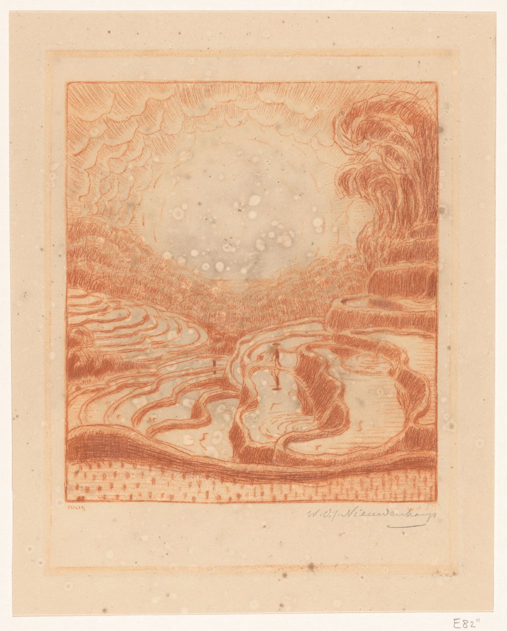 Pola ryżowe na Bali Pola ryżowe (tytuł oryginalny) autorstwa Wijnand Otto Jan Nieuwenkamp (signed by artist)