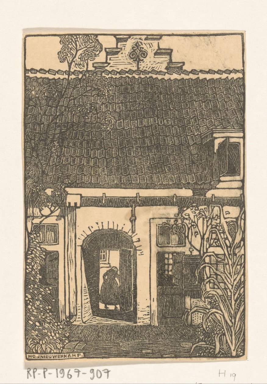 Brouwershofje w Haarlemie Hofje w Haarlemie (tytuł oryginalny) autorstwa Wijnand Otto Jan Nieuwenkamp