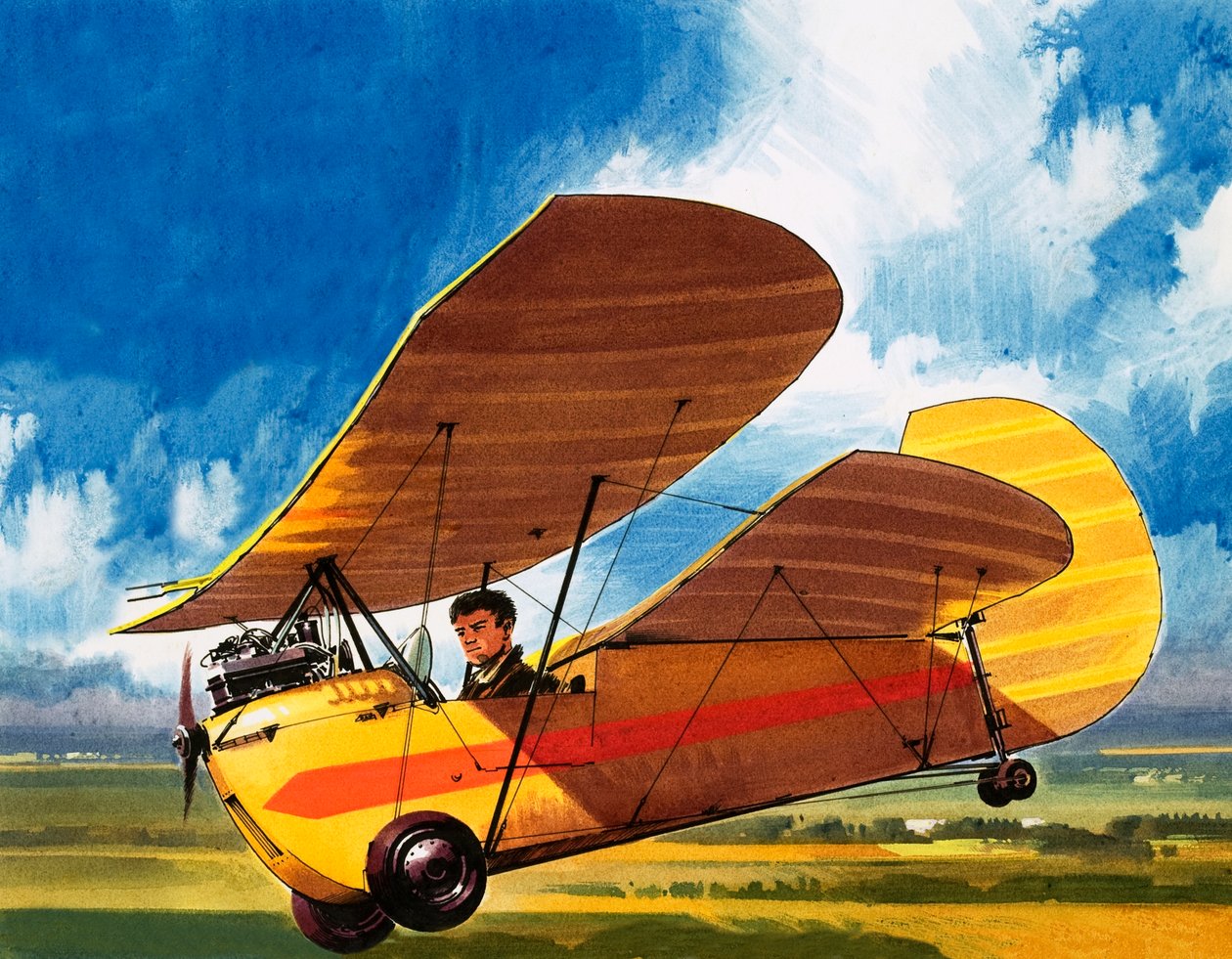 Wynalazek Henriego Migneta - Pou de Ciel autorstwa Wilf (20th century) Hardy