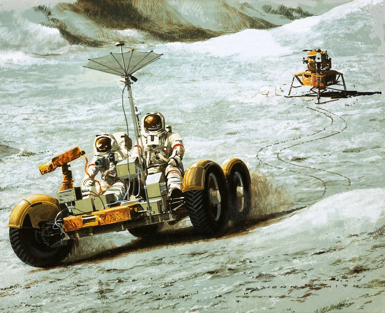 Transport księżycowy autorstwa Wilf (20th century) Hardy