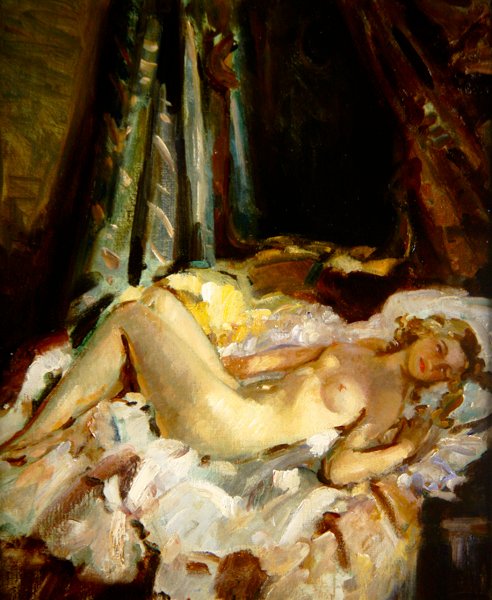 Akt (olej na płótnie) autorstwa Wilfred Gabriel de Glehn