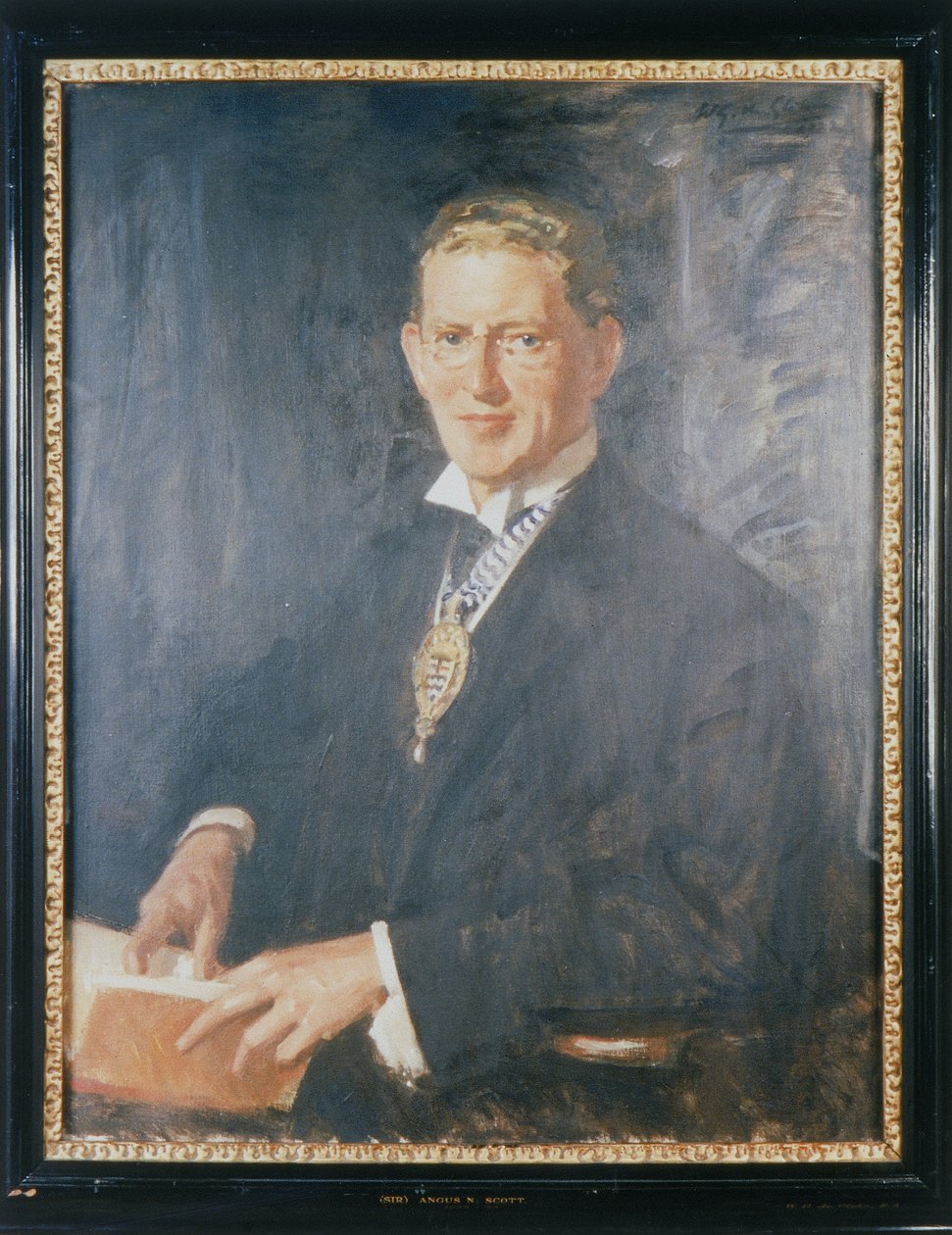 „Sir Angus Newton Scott”, 1932 autorstwa Wilfred Gabriel de Glehn