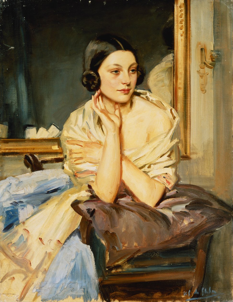 Studia dla modelki w „Młodzieży” autorstwa Wilfred Gabriel de Glehn