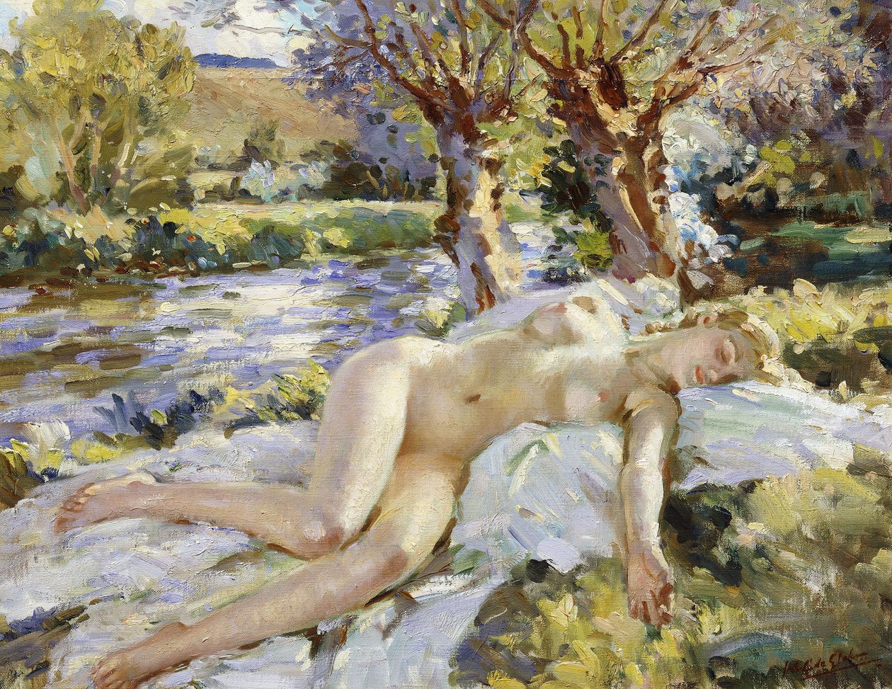 Lato nad rzeką Avon autorstwa Wilfred Gabriel de Glehn