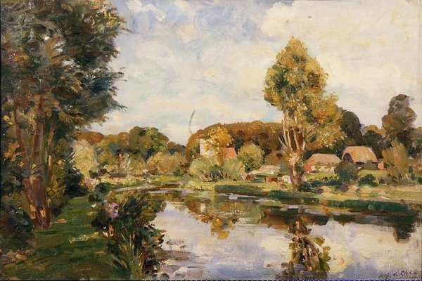 Avon w pobliżu Great Dunford autorstwa Wilfred Gabriel de Glehn