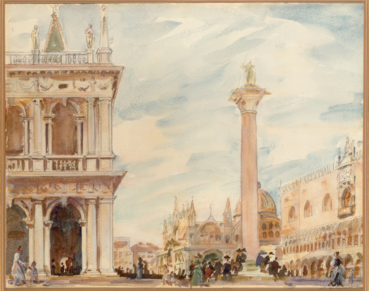 Piazzetta, Wenecja autorstwa Wilfrid de Glehn