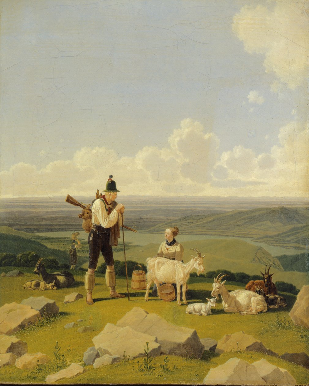 Łowca jeleni, 1826 autorstwa Wilhelm Alexander Kobell
