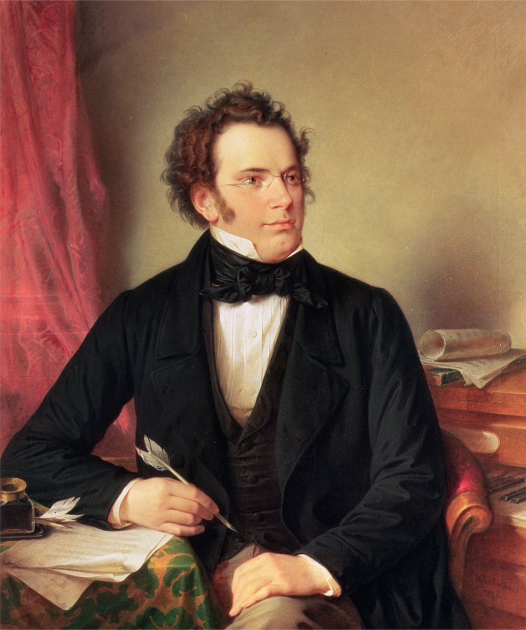 Franciszek Piotr Schubert (1797-1828) autorstwa Wilhelm August Rieder
