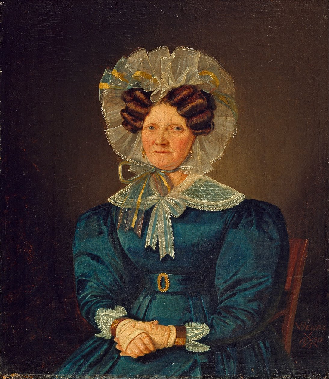 Portret Mette Sophie Fuglsang. Ciocia artystów autorstwa Wilhelm Bendz