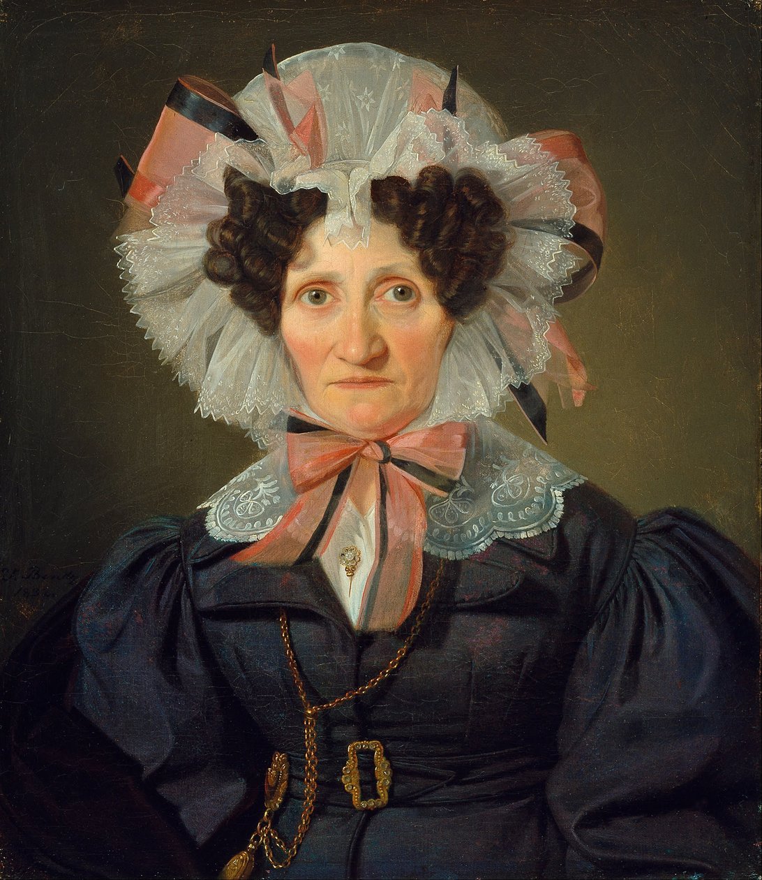Portret starszej kobiety. autorstwa Wilhelm Bendz