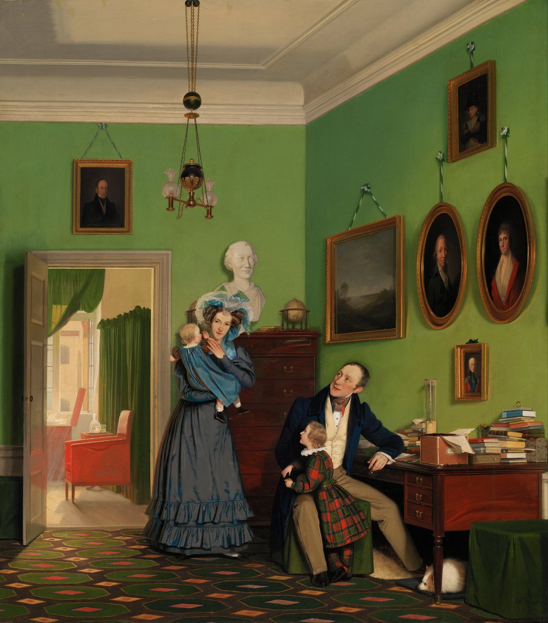 Rodzina Waagepetersen autorstwa Wilhelm Bendz