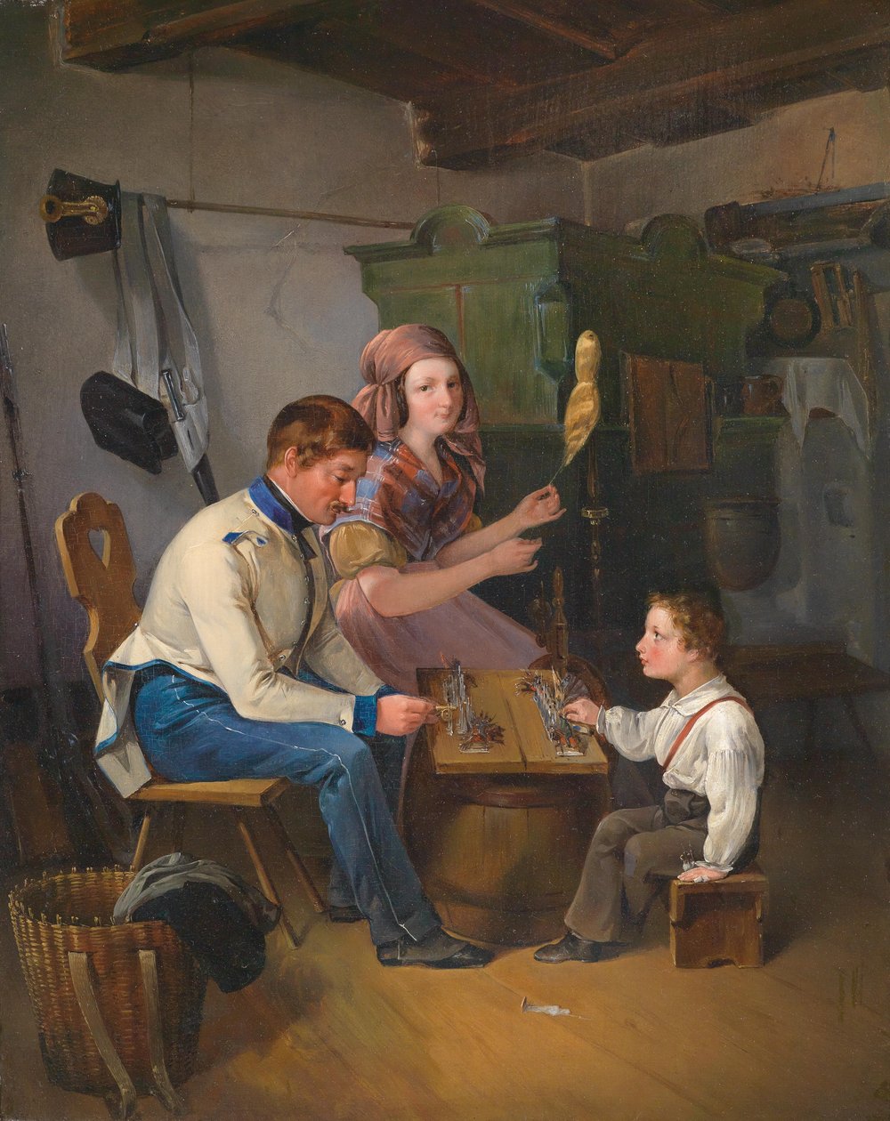 Graj z blaszanymi żołnierzami autorstwa Wilhelm Richter