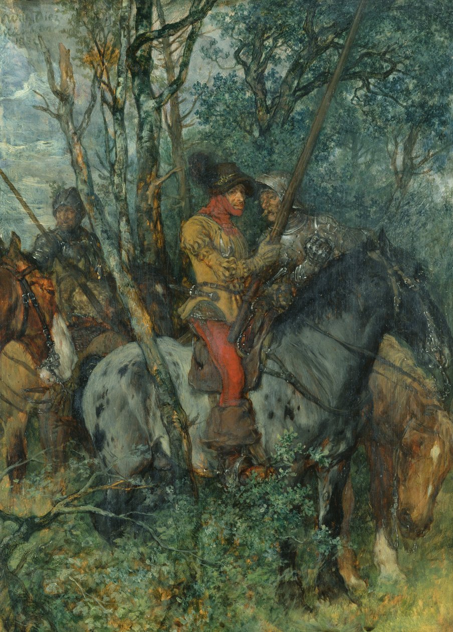 W zasadzce, 1882 autorstwa Wilhelm Von Diez
