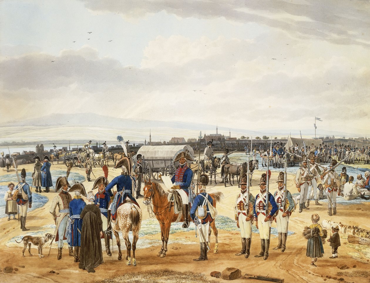 (Obóz) Piechoty Bravo Palatyn, 1803 autorstwa Wilhelm Alexander Kobell