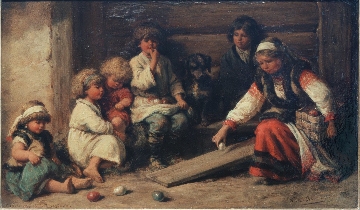 Gra w jajka wielkanocne w Rosji autorstwa Wilhelm Amandus Beer