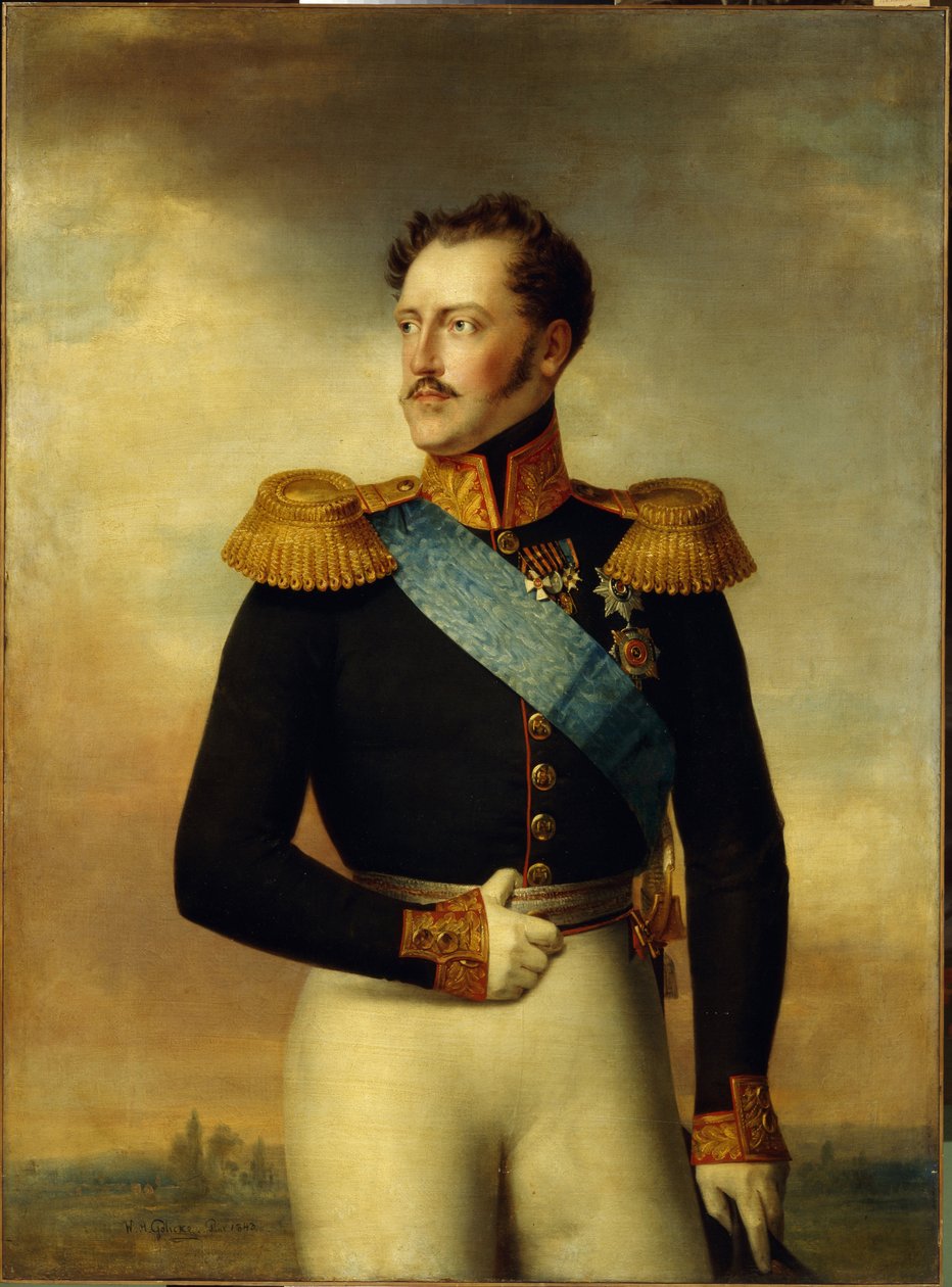 Portret cesarza Mikołaja I autorstwa Wilhelm August Golicke