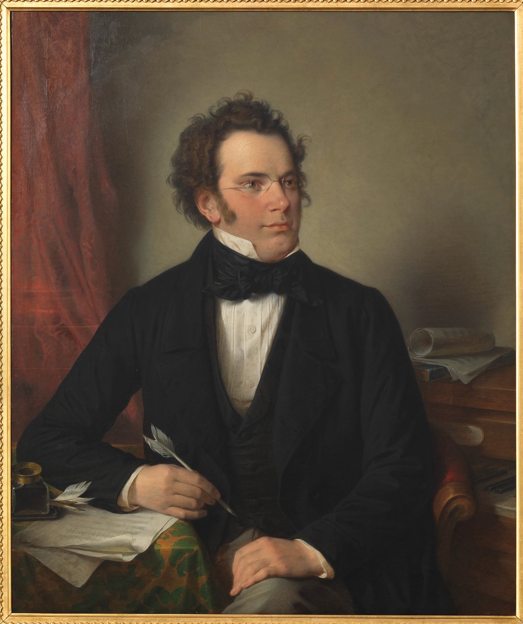 Portret Franza Schuberta 1797-1828, 1875. autorstwa Wilhelm August Rieder