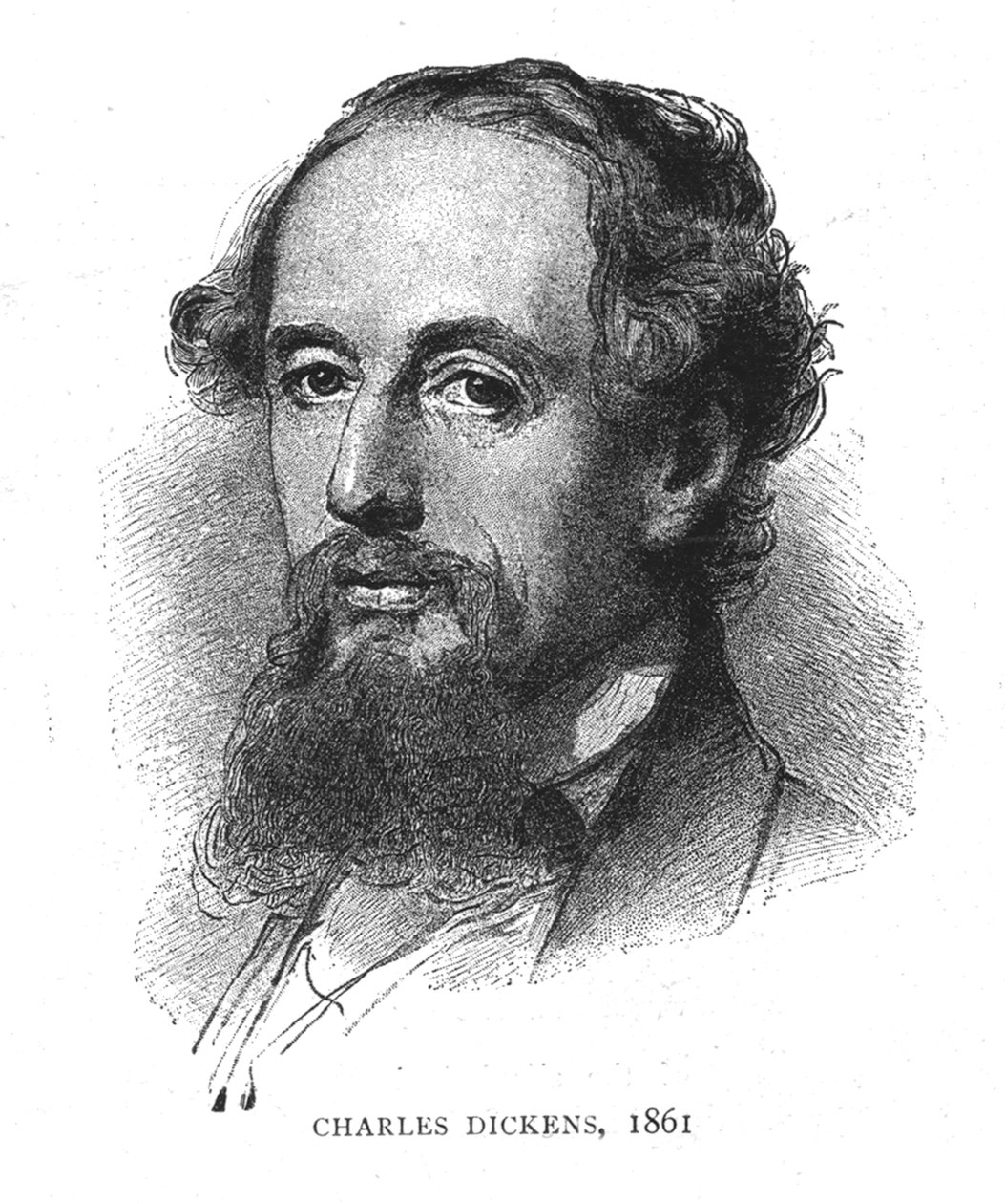 Karol Dickens, 1861 autorstwa Wilhelm Auguste Rudolf Lehmann