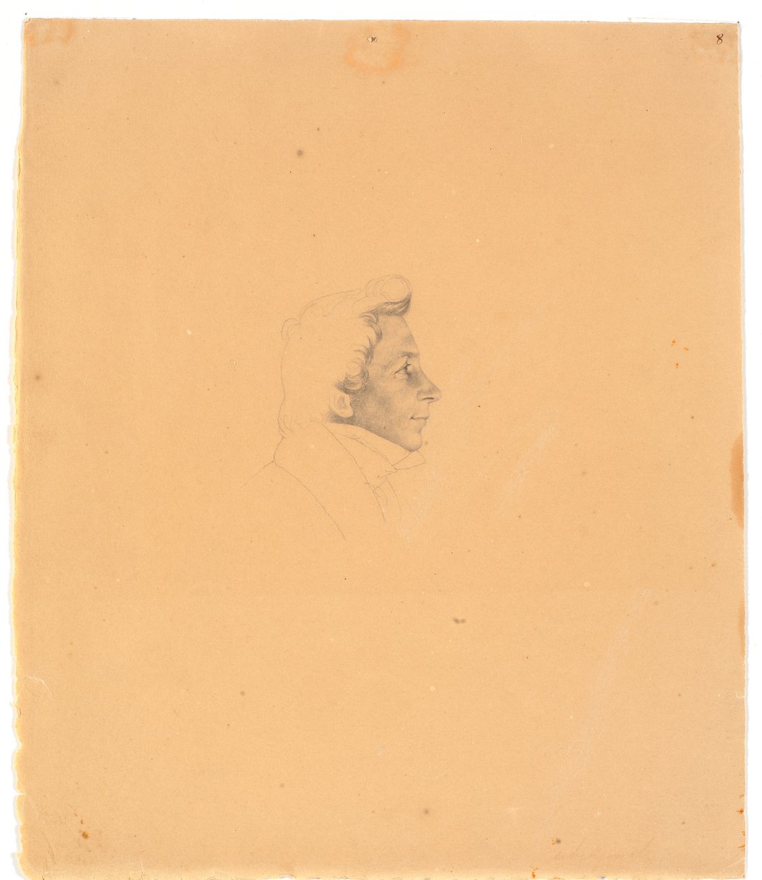 Porträt von Bernhard Stange autorstwa Wilhelm Bendz