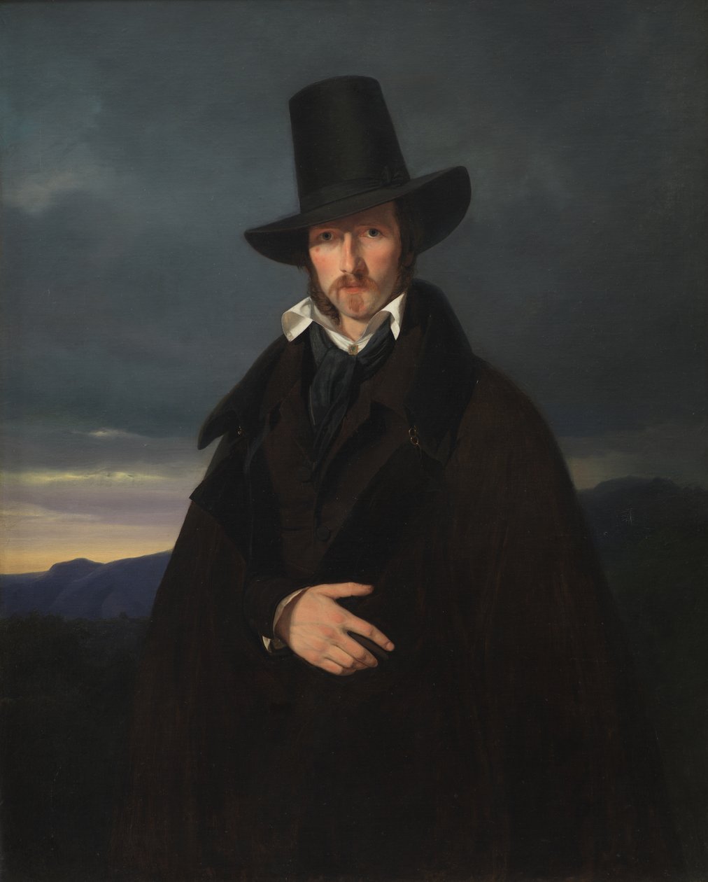 Portret niemieckiego malarza Wilhelma von Kaulbach autorstwa Wilhelm Bendz