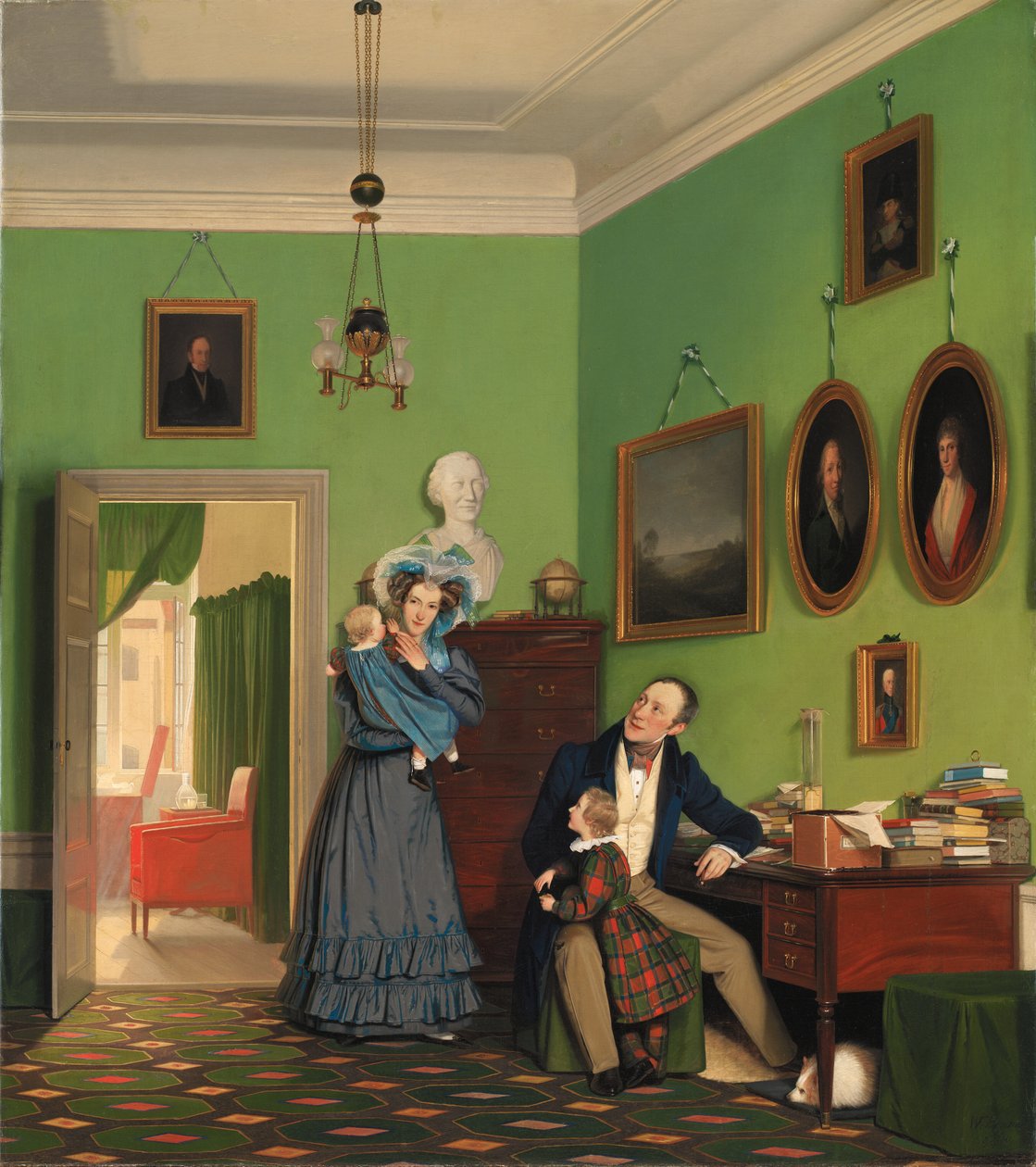 Rodzina Waagepetersen autorstwa Wilhelm Bendz