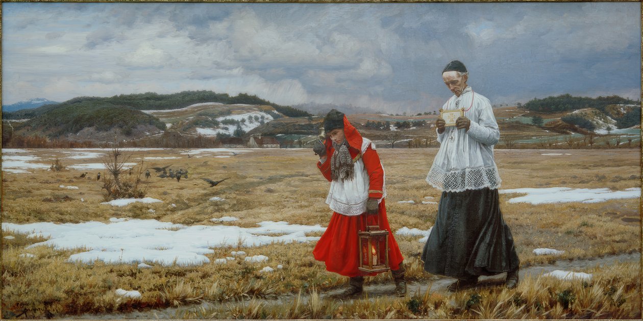 Posłańcy Zbawienia (The Versehgang) autorstwa Wilhelm Bernatzik