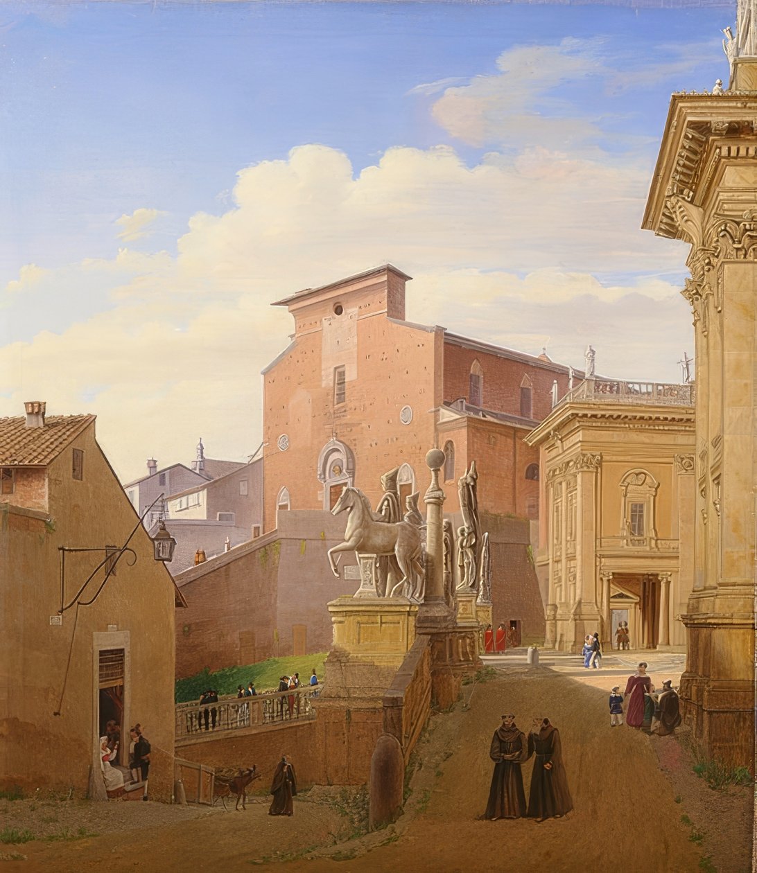 Santa Maria Maggiore Aracoeli w Rzymie. 1831 autorstwa Wilhelm Brücke