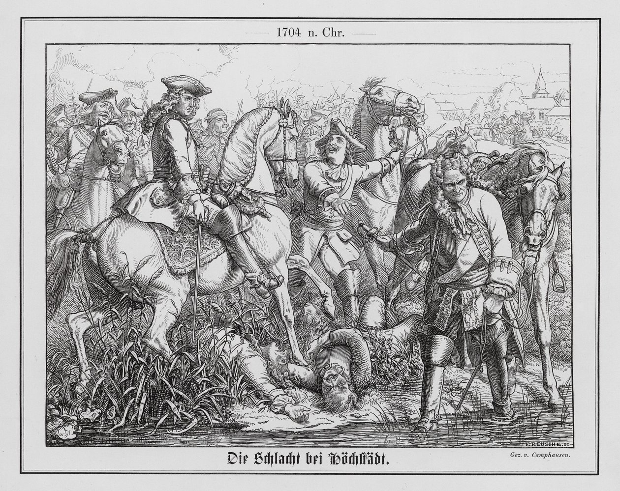 Bitwa pod Hochstadt (Blenheim) autorstwa Wilhelm Camphausen