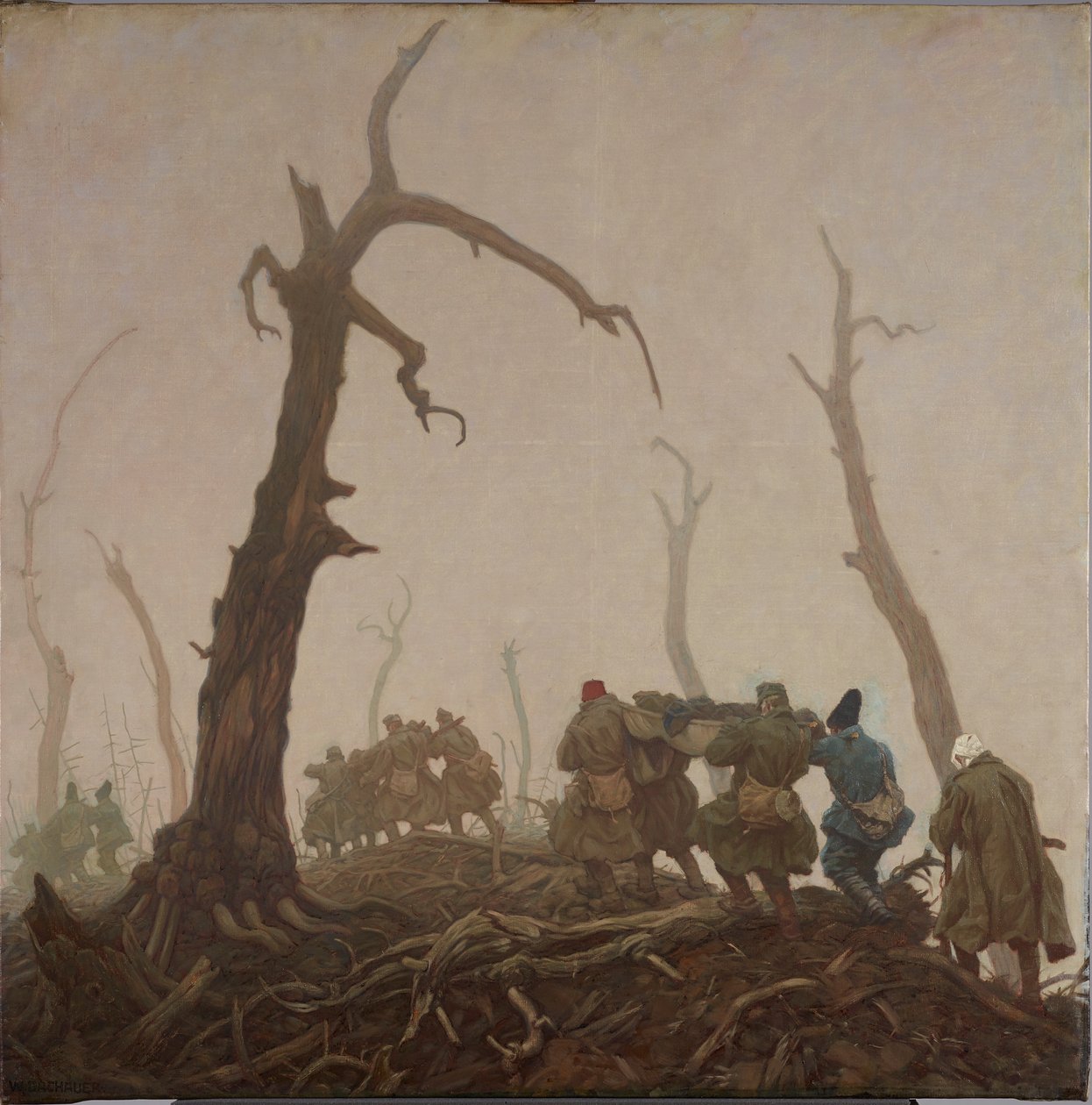 transport rannych autorstwa Wilhelm Dachauer
