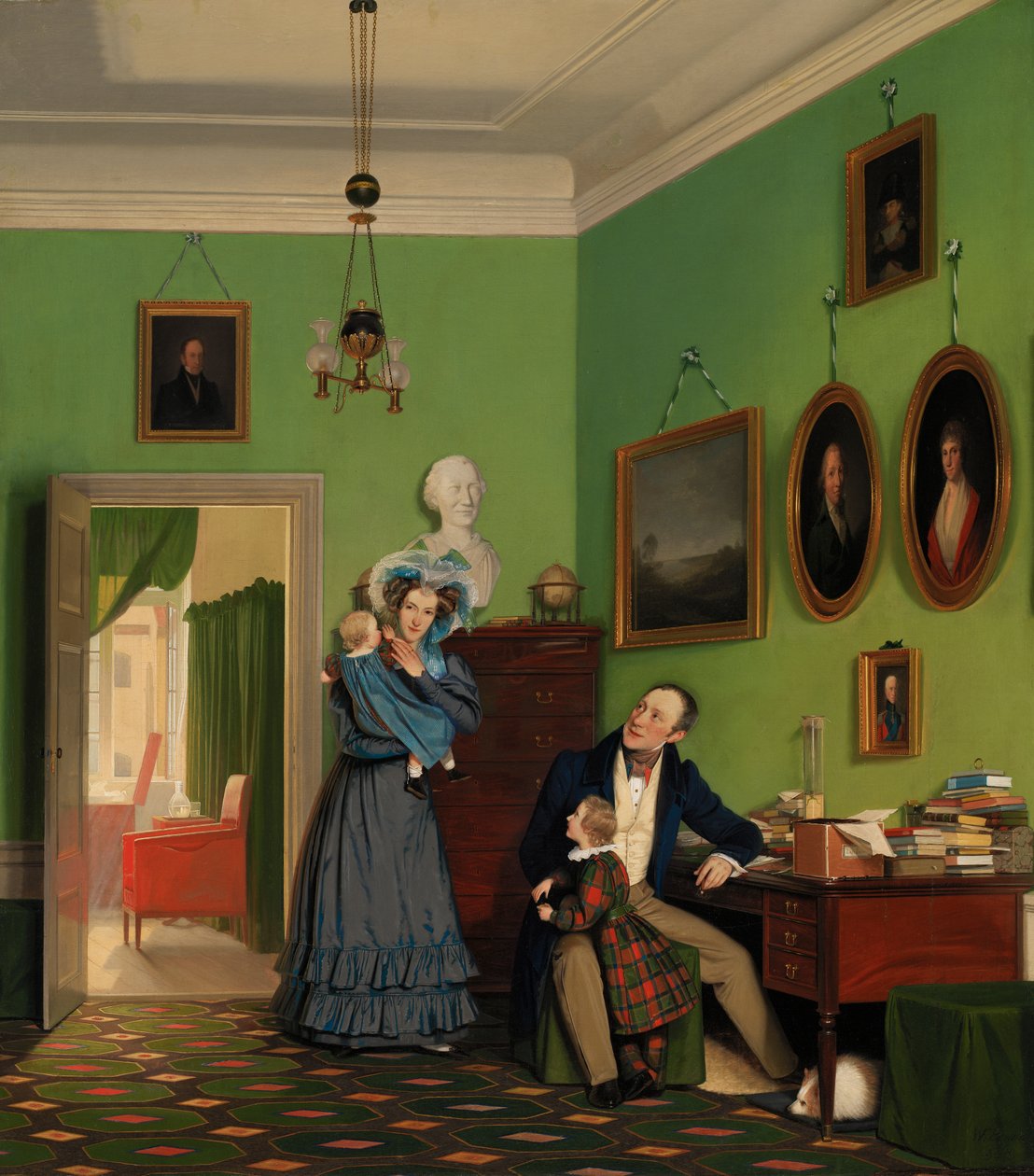 Rodzina Waagepetersen autorstwa Wilhelm Ferdinand Bendz
