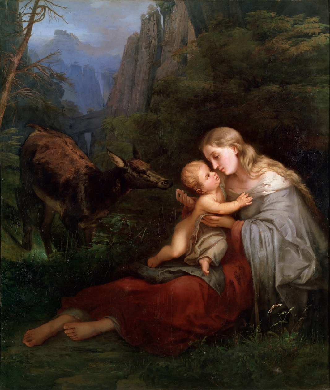„Genevieve z Brabancji”, XIX w. autorstwa Wilhelm Friedrich Herbig