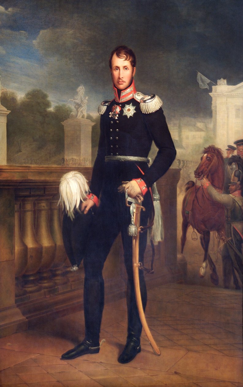 Portret króla pruskiego Fryderyka Wilhelma III, 1818 autorstwa Wilhelm Friedrich Herbig